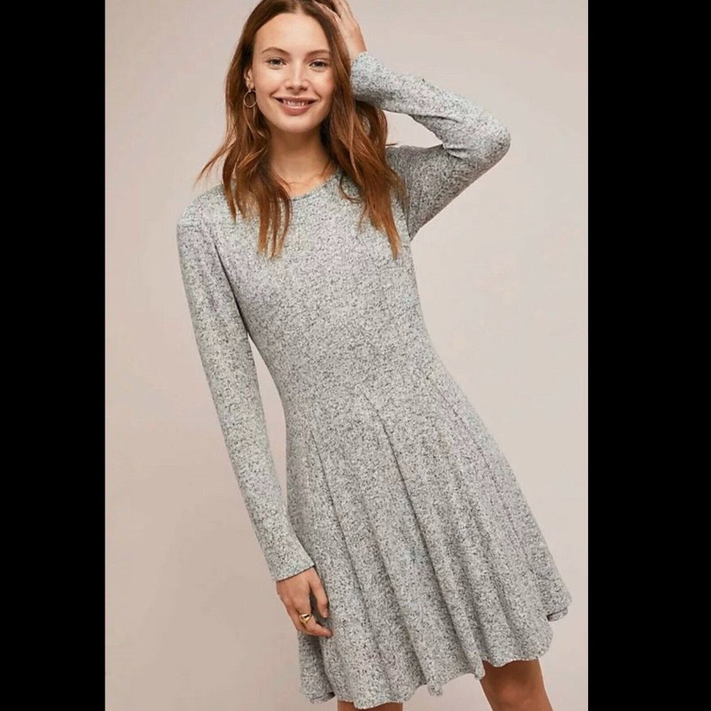 Anthropologie Dolan Neige Brushed Fleece Dress